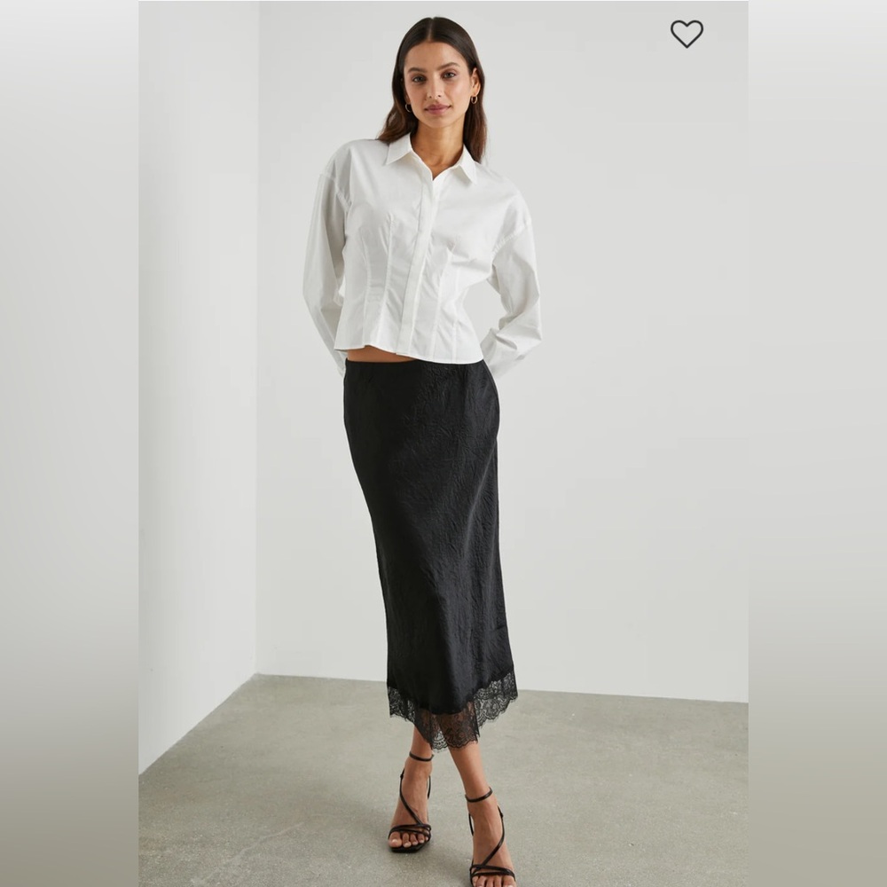 Rails Ebony Skirt trimmed with lace